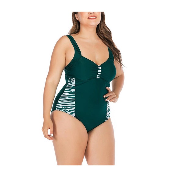 Women beach wear One-piece plus size swimsuit - Picture 4 of 7